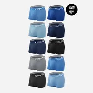 [트라이][TRY] 남성 에어블루 쿨 드로즈 10종 세트