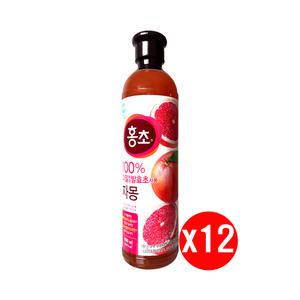 홍초 자몽 900ml x12개