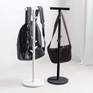 원목 스탠드 가방걸이