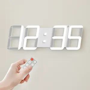 [무아스] 시그니처 폰트 블루투스 LED 벽시계 인테리어 거실시계