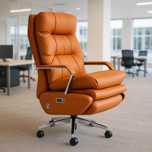 DESKFLOW 풀옵션 전동 리클라이너 의자 중역 사무용