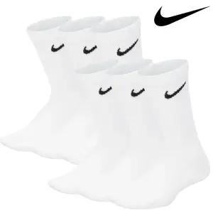 나이키 양말 쿠션 크루 JR 화이트 6켤레 세트 SX6910-100