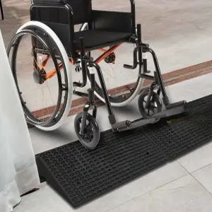 차량진입판 휠체어 경사로 카업 장애인 주차장 단차 고무 경사로발판