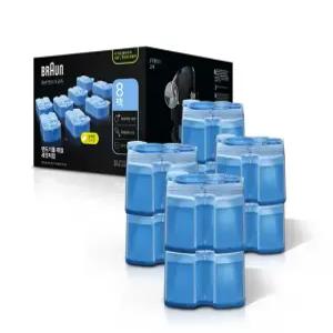 [2508CO(생활용품(바디용품))]브라운 전기면도기 세정액 8팩