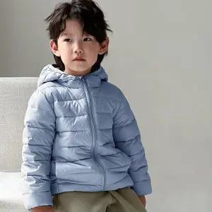 키즈 경량 패딩 데일리룩 유치원 초등생 남아 여자 후드 잠바