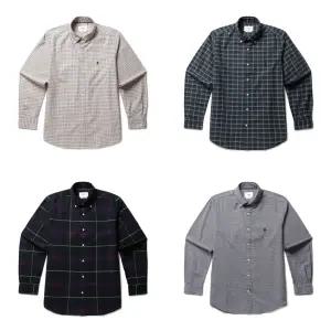 [롯데백화점]올젠 베이직 체크패턴 옥스포드 셔츠 4종 ZBF4WC1202