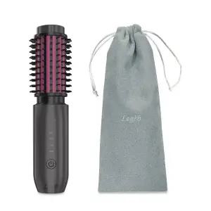 Leeko 무선 빗 브러시 고데기 뿌리볼륨 S컬 C컬 웨이브 블랙로즈