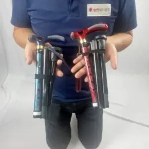 [일반구매] 국산 접이식 휴대용 카본 노인지팡이 SF 가벼운 명품 효도 할머니 할아버지 지팡이