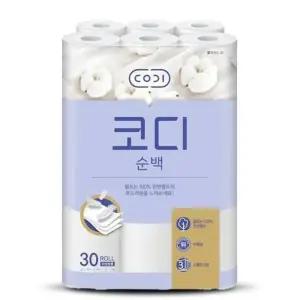 [쌍용CB] 순백 코디 3겹 천연펄프 화장지