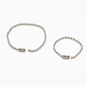 구슬줄 10cm 15cm 50개입 연결줄 악세사리 군번줄/구슬/열쇠/고리/체인/키링/연결/비즈/DIY/군번/큐방/걸이