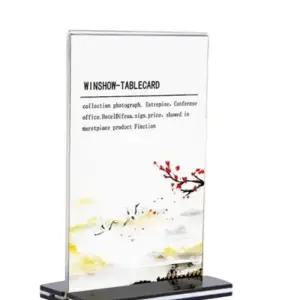 (A4) 미니 아크릴배너 탁상용 테이블안내판 T형 T자 탁상