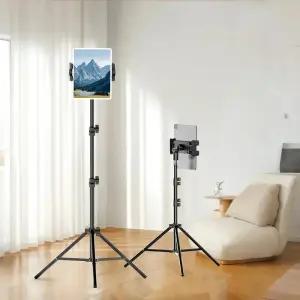 태블릿삼각대 거치대 플로어 삼각대 태블릿 스탠드 높이 홀더 걸이 걸게 레이지 브라켓 아이패드 프로 에어