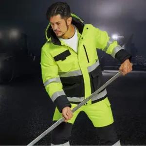 티뷰크 겨울 형광 패딩 캠핑 방한복 작업복 배달 퀵 점퍼 상의 하의 TBS-5031