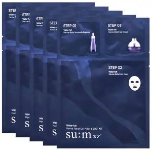 미라클하우스 숨37 워터풀 마린 릴리프 젤 마스크 3스텝 키트 X 5매 시트마스크팩 716867