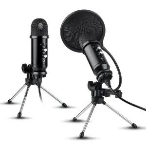 지향성 콘덴서 방송용 에코 마이크/장비/고급/pc/고감도/녹음/방송/스탠드/탁상/게임/인터넷/유튜브/회의