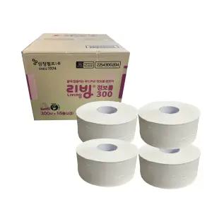 삼정펄프 리빙 점보롤 화장지 2겹 300mx4롤
