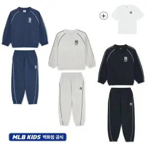 갤러리아 MLB엠엘비키즈 스트릿베이직 우븐맨투맨 3 맨투맨세트(7AS2B0161)