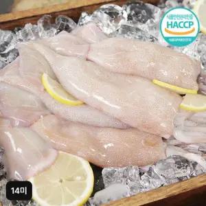 김하진 국내산 손질통오징어 14미 (240g(2미)X7팩)