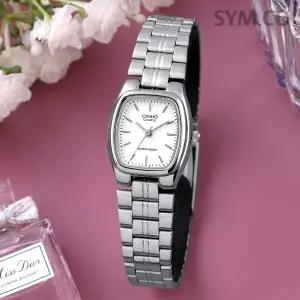 [카시오] LTP-1169D-7A 레트로 라운드 스퀘어 아날로그 정장 여자 메탈 시계 d