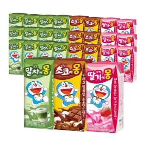 남양 초코에몽 190ml 6팩 + 딸기에몽 190ml 6팩 + 말차에몽 190ml 12팩