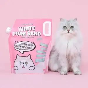 [미유박스] 고양이모래 화이트 퓨어 샌드 6kg
