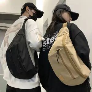 남녀공용 빅 크로스백 슬링 메신저 큰 가방남자캔버스 힙색 숄더