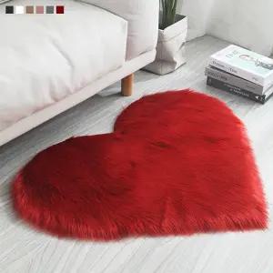 하트 다용도 러그 패드 카페트 장모 긴털 발매트 침대앞 침실 거실용 북유럽 발판 홈매트