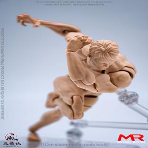 몽테조이 윈드 토이즈 1/12 남성 근육 강한   관절 바디 16cm 남자 액션 피규어 인형 모델 헤드 스컬프트