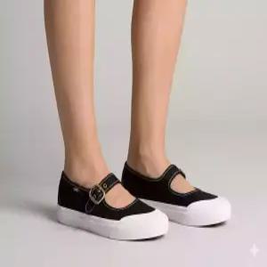 반스 vans 메리제인 - 블랙화이트  VN000CRR6BT1