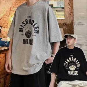 레트로 빅사이즈반팔 반팔맨투맨 흰반팔티 남성브이넥반팔티 남성티셔츠