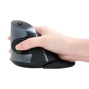 COMS 인체공학 무선마우스 손목 터널 증후군 VDT 예방 손목보호 / 버티컬 무선 마우스 WISEDX756