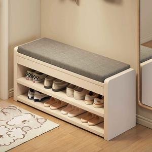현관 신발장벤치 수납 현관신발장의자 나무 스툴 보관함 정리 2단 현관신발장 800 월넛