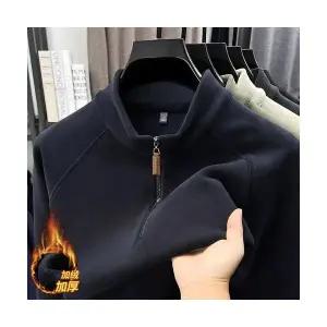 남성패션 폴라티 가을 겨울 기모반하이넥 긴팔 후드티셔츠 DL4
