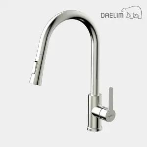 [DAELIM]대림바스 무광 니켈 거위목 주방 싱크 수전 DL-K2119SN