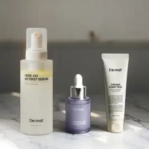 De maf 디마프 스킨케어 세트 [퍼스트 세럼 155ml + 판테놀 앰플 20ml + 스쿠알란 배리어 리페어크림 50ml]