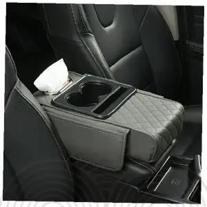 차량용 팔걸이 쿠션 티슈케이스 컵홀더 일체형 센터콘솔 암레스트 보호 패드 운전석