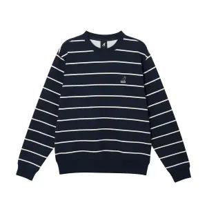 [롯데백화점]캉골 에센셜 스트라이프 스웨트셔츠 1802 다크네이비 KSECRT18020