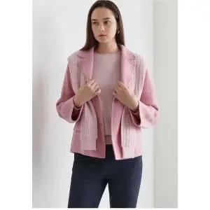 [더아이잗]더블여밈숏기장핸드메이드자켓 INAA0JK10-JJ