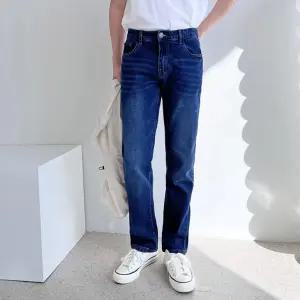 2L- SIN 800-22 남자빅사이즈 스판 슬림 일자 중청청바지