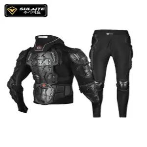 오토바이 전신 슈트 S 탑 올블랙 보호장비