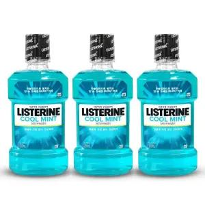 리스테린 쿨민트 입냄새제거 구강청결제 가글 250ml 3개