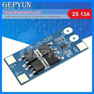 HX-2S-D20 2S 13A 7.4V 리튬 이온 18650 리튬 배터리 보호 보드 13A 12V 전자 전원 공급 장치 용 작동 전류