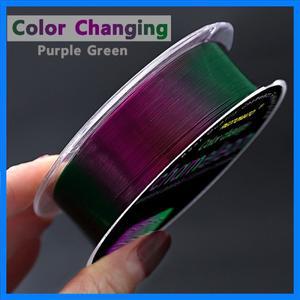 200m 색상 변경 낚싯줄 카멜레온 모노필라멘트 플루오로카본 코팅 나일론 라인 바다/민물 낚시 액세서리