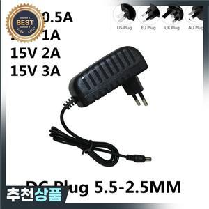 1PCS AC/DC 어댑터 DC 15V 0.5A 1A 2A 3A AC 100-240V 변환기 전원 15 V 볼트 충전기 공급 장치 EU 미국 영
