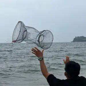 바다 낚시용품 원형 통발 40x80 통발 바다통발 장어통발 새우통발 문어통발