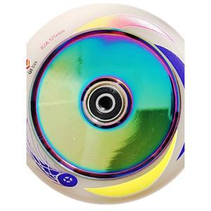 스턴트 스쿠터 바퀴 포크 스테인레스 내마모성 금속 다크블루100mm 120mm 패턴