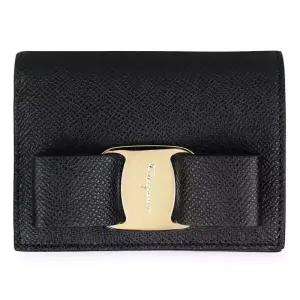 디몬트 페레가모 여성 바라보우 플랩 반지갑(블랙) 22D515 725300 010