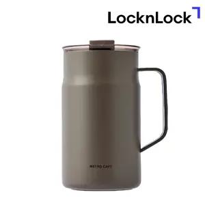 락앤락 메트로 세라믹 머그 텀블러 600ml 다크초코라떼 대용량 스텐 차량용 커피 티 LHC4282DBRW_C