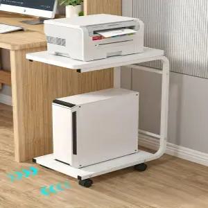 컴퓨터수납장 사무실 프린터기 서재 본체 사무용 책상 다이 프린트 서랍 책상옆 테이블