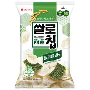 롯데 쌀로칩 들기름 김맛 100g 12개입 박스